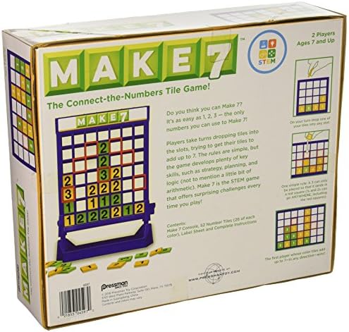 Make 7 - The Connect-The-Numbers Tile Game by Pressman Multi Color, 5" - Image 2