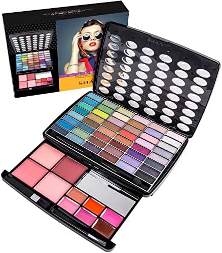 SHANY Glamour Girl Makeup Kit Eyeshadow Beauty Palette with Eye shadows, Blushes, Lipstick Lip-gloss, Make up Mirror, Cosmetics applicators, Premium Gift Packaging - Glamour by SHANYCosmetics