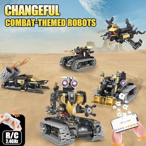STEM Robotics Kit for Kids 8-14, 5-in-1 RC Building Set - Image 4