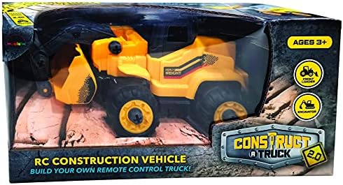 MUKIKIM Construct A Truck 2.0 – Excavator. Remote Control Take Apart Truck Toys for Kids. Educational STEM RC Car Building Set. Electric Digger Assemble Kit & Tool Included - Image 5