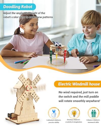 Poraxy 12 in 1 3D Puzzles STEM Kits for Kids Ages 8-12, Activities Science Projects for Kids 6-8 5-7, Engineering Building Toys Experiments Xmas Birthday Gifts 7 8 9 10 11 12 13 Yr Old Boys Girls - Image 3