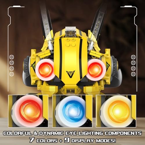 5-in-1 Remote Control STEM Robot Building Kit with LED Light – Transformable Models, Eco-Friendly Rechargeable, App-Controlled, Engineering Toy for Kids 6+ (673PCS) - Image 3