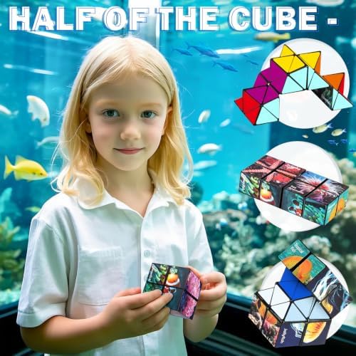 Euclidean Cube Fidget Toys for Kids 2 in 1 Star Cube Magic Cube Puzzle Toys - Image 4