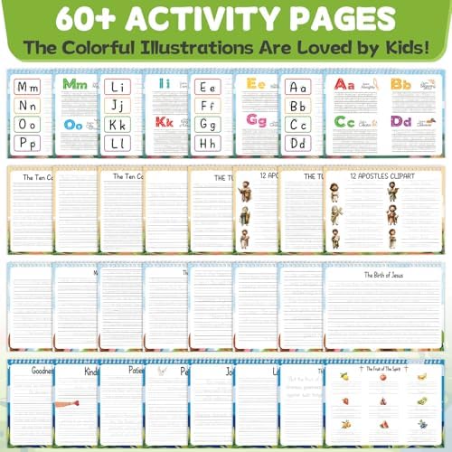 gisgfim Bible Magic Grooved Writing Practice Books for Kids Reusable Grooved Handwriting Workbooks for Kids Ages 3-8 Tracing Bible Magic Copybooks for Christian Activity Sunday School Gifts Prizes - Image 3