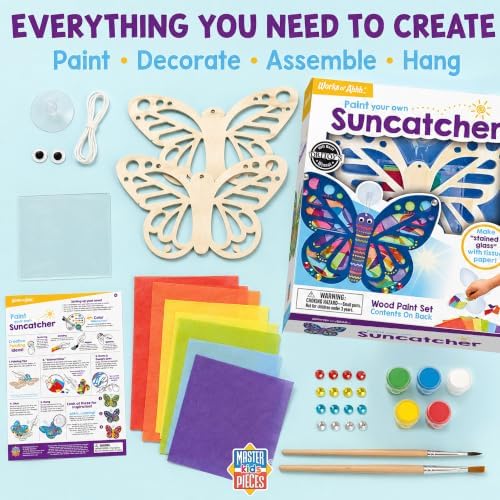 Works of Ahhh... Craft Set - Suncatcher Classic Wood Paint Kit - Premium Quality, Educational, and Fun Activity for Kids and Families - Great Gift Idea for Holidays, Birthdays, and Everyday Playtime - Image 6