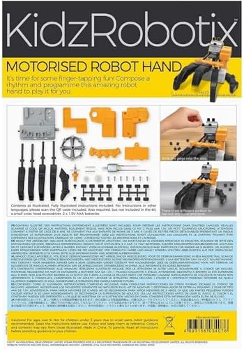 4M KidzRobotix Motorized Robot Hand DIY Science Kit & Mechanical STEM Toy - Image 3