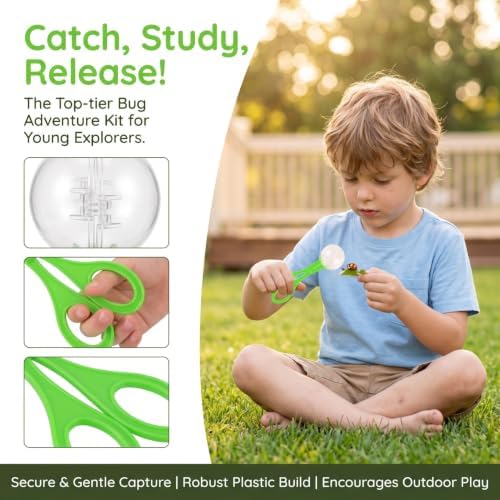 Alasum Kids Bug Kit 5 Scissor Clips Catchers for Outdoor Exploration Butterfly Catchers for Kids Plastic Clamps for Nature Play - Image 4