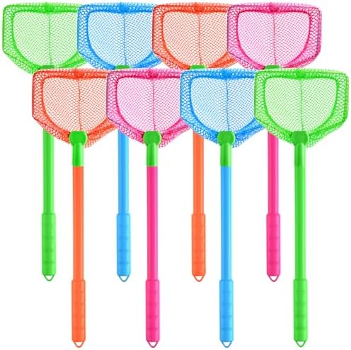 Coopay 4/8 Pieces Butterflies Kids Fishing Net Catching Bug Floating Bait Beach Nets for Outdoor Playing by Coopay