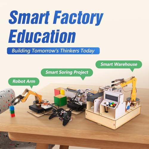 ACEBOTT 3-in-1 ESP32 IoT Control Smart Factory Starter Kit, Electronics Programming Kit Compatible with Arduino Scratch Online Tutorials, School DIY Education Solution Series STEAM Set for Teens 12+ - Image 2