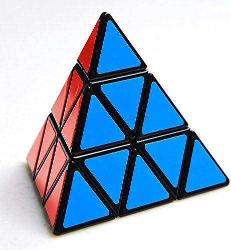 Pyramid Cube Speed Cube Glow in Dark Magic Speed Cube 3-D Brain Teasers IQ Puzzles for Kids and Adults (Black Background Sticker) - Image 4