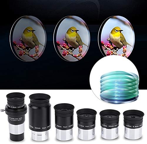 High Power 2X Barlow Lens Plossl Eyepiece Set for Telescopes - Image 6