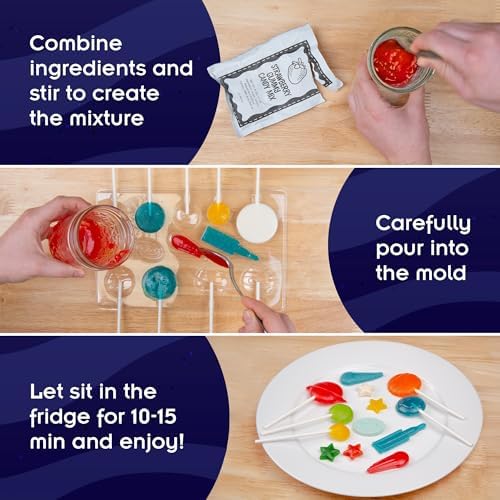 Thames & Kosmos Space Gummy Candy Lab | Tasty Labs STEM Experiment Kit, Make Space-Themed Gummy Pops & Candies, Explore Chemistry in Cooking, Safe to Eat, Made in USA, Food Ingredients Included - Image 4