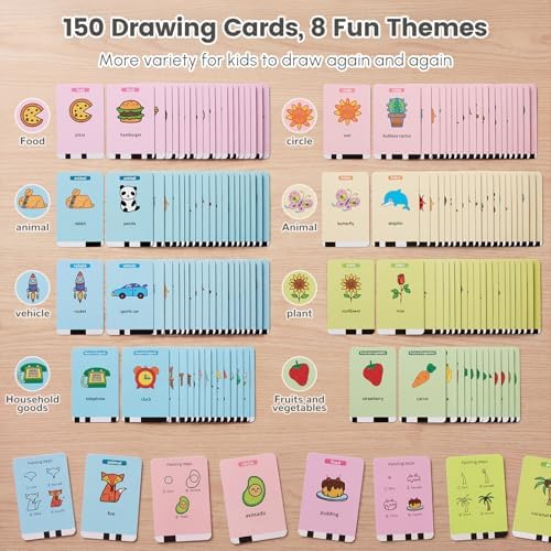 Mewaii Drawing Robot for Kids, Educational Painting Toy, 150 Cards - Image 5