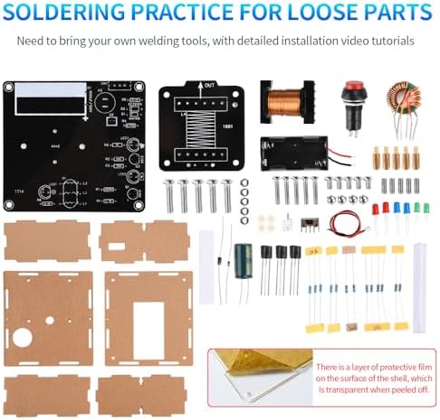 STEM Projects DIY Toys Soldering Practice Kit, Electric Magnetic Transmitter Educational Electronics Kit, Mini DIY Shooting Game Toy Gift for Teens Boys Girls - Image 2