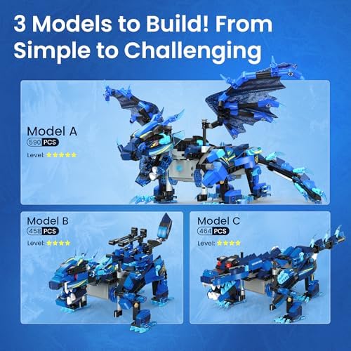 Sillbird Dragon Building Kit with Remote Control STEM Gift for Boys 8-12 - Image 6