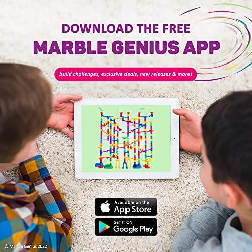 Marble Genius Glow in the Dark Marbles for Marble Run - 50 Pieces, Multicolor, Medium, Ages 4 & Up - Light-Up LED Orbs for Race Track & Colorful Play - Image 5