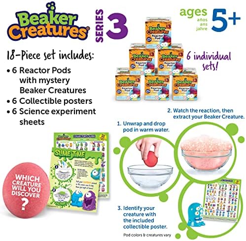 Learning Resources Beaker Creatures 6-Pack Reactor Pods, Series 3 - Image 5