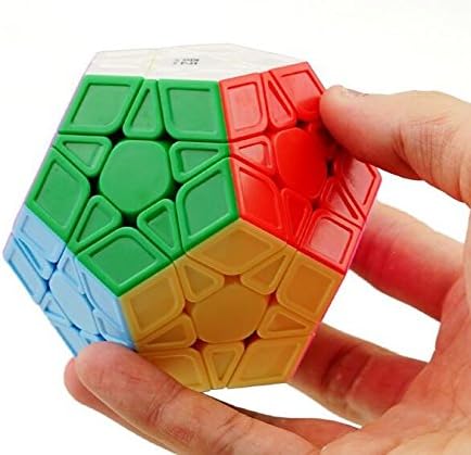 CuberSpeed Pentagonal Dodecahedron Megamin Sculpted Stickerless Magic Cube QiHeng S2 Stickerless Sculpted 12 Side Cube Dodecahedron Speed Cube - Image 2