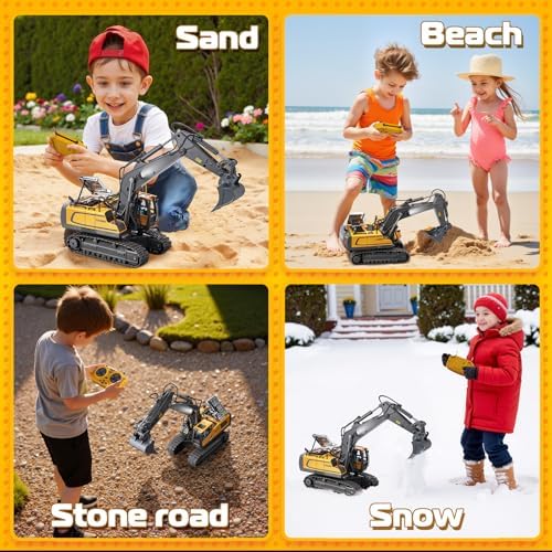 Remote Control Excavator Toys, 11 Channel 1:20 RC Construction Truck - Image 5