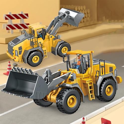 Excavator Set，rc Dump Truck Command The Site Conquer The Dir，2.4Ghz Remote Control Construction Vehicle Set Children's Toys，Alloy Material Simulate True Scale (Loader) - Image 4