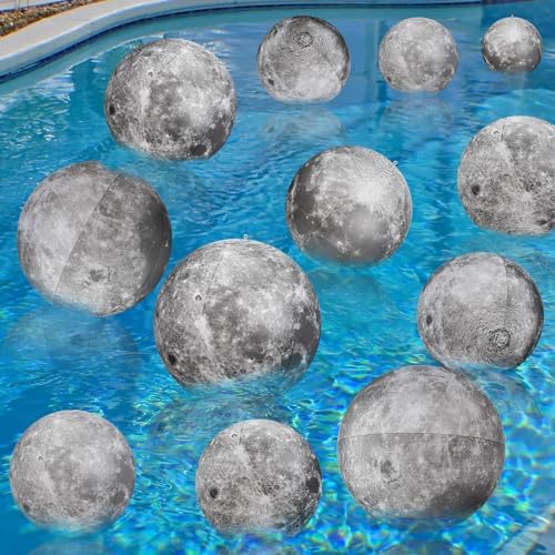 Shappy 6 Packs Moon Inflatable PVC Ball Bulk, 16 Inch, 24 Inch - Image 6