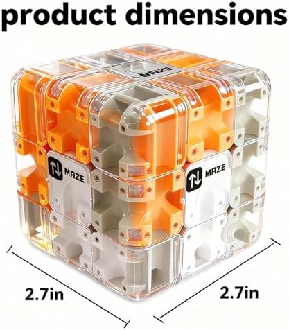3D Rolling Ball Maze Cube, Brain Teaser Puzzles Toys Educational Focus Toys - Image 2