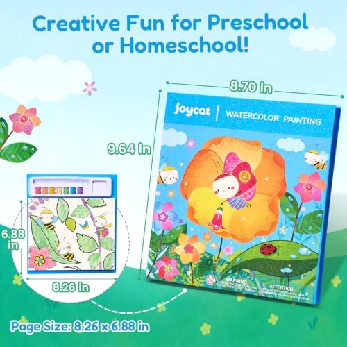JoyCat Paint with Water Coloring Books for Toddlers (Bugs & Blossoms) - Image 6