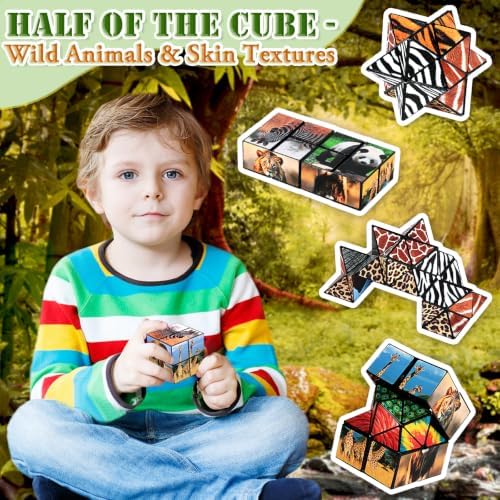 Euclidean Cube Fidget Toys for Kids 2 in 1 Star Cube Magic Cube Puzzle Toys - Image 3