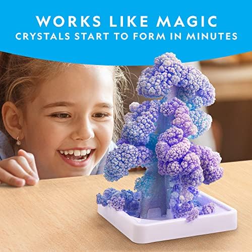 NATIONAL GEOGRAPHIC Craft Kits for Kids - Crystal Growing Kit, Grow 6 Crystal Trees in Just 6 Hours, Educational & Stunning Chemistry Set - Mega Science Kit with 45 Easy Experiments- Make a Volcano - Image 3