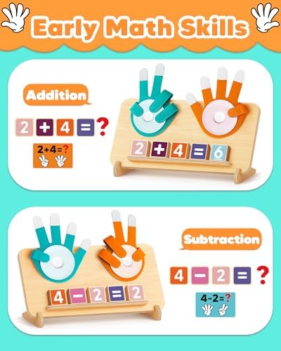 Montessori Learning Toys for 3 4 5 Year Old Gift, Number Counting Block Toy - Image 2