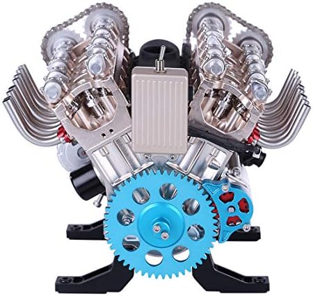 V8 Engine Model Kit, 500PCS Mini 1:3 V8 Metal Engine Model, Educational Physics Experiment STEM Toys - Image 6