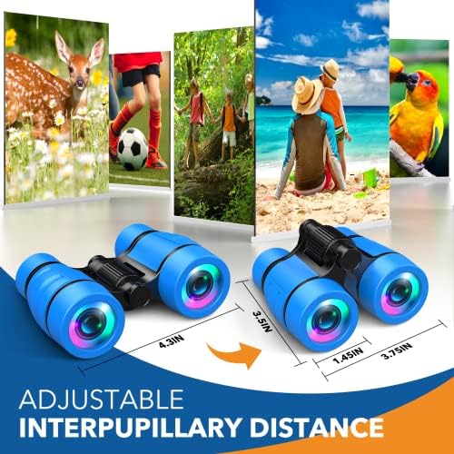 Toys for 3-7 Year Old Boys: LET'S GO! Binoculars for Kids with Bird Watching Manual Easter Birthday Gifts for 4 5 6 7 8 Year Old Boy Girls Outdoor Toy for Kid Ages 5-7 Toddler Camping Telescope - Image 6