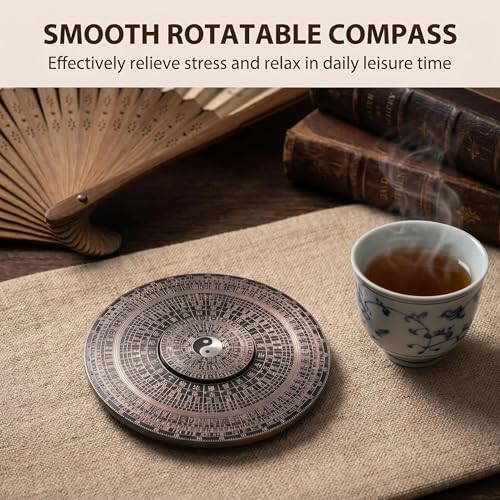 Bagua Metal Puzzles Set with Feng Shui Compass, 8+1 Alloy Brain Teasers, Traditional Chinese Intellectual Puzzle Toys for Adults, Stress Relief Fidget Desk Toy & Gift for Puzzle Lovers - Image 6
