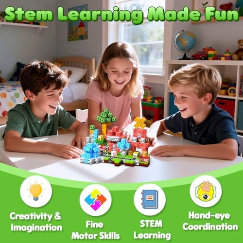 Magnetic Blocks, 100PCS Toys Building Cube Birthday Gifts for Kids - Image 7