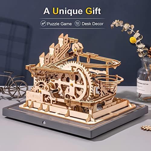 ROKR 3D Wooden Puzzles for Adults Bundle - 2 Wooden Marble Run Sets & 1 Treasure Box for Teens & Adults - Image 4