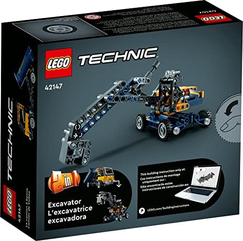 LEGO Technic Dump Truck 42147, 2in1 Toy Set, Construction Vehicle Model to Excavator Digger, Engineering Toys, Gift for Kids, Boys, Girls Ages 7 Plus - Image 6