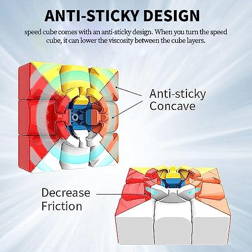 CFMOUR 3x3 Speed Cube Set - Stickerless Magic Bundle, 2Pack, Puzzle Toys - Image 4