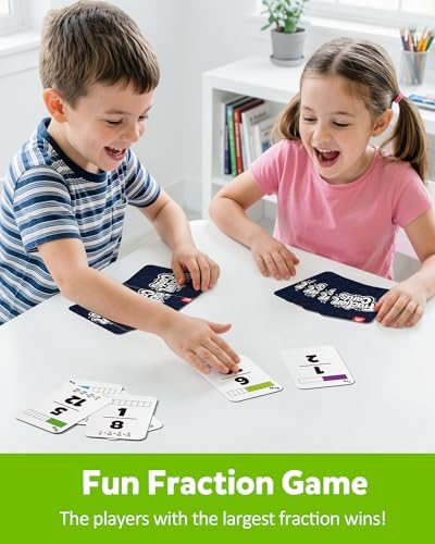 Coogam Magnetic Fraction Tiles, Montessori Math Manipulatives Games - Image 6