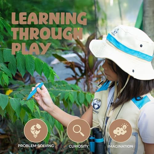 Kids Explorer Kit with Safari Vest & Hat for 7-12 Year Old Boys & Girls - Image 3