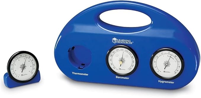 Learning Resources Weather Center Kit, Weather Science for Kids, Meteorology for Kids, Science at Home, Barometer, Thermometer, Hygrometer