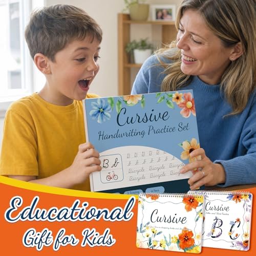 Grooved Cursive Handwriting Workbook for Kids & Adults,Magic Reusable Grooved Cursive Handwriting Practice Guided Tracing with Disappearing Ink,Cursive Writing Practice Book with Words Letters Quotes - Image 6