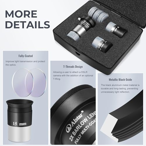 Alstar Universal Quick Release Finder Shoe Base - Bundle with - 8 Piece Eyepiece & Filter Accessory Kit - Image 5