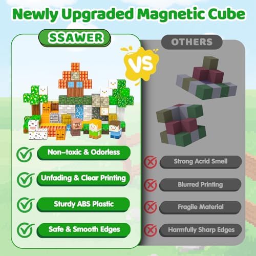 Magnetic Blocks, 150PCS Light Up Building Cube Toys Gifts for Kids - Image 4