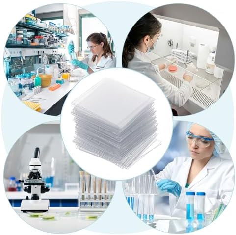 Kichvoe 100pcs Prepared Microscope Slides for Kids | Shatterproof Plastic Biology of Animals Plants Flowers | Educational Science Kit for Beginners Home School & Classroom (22 * 22mm) - Image 7