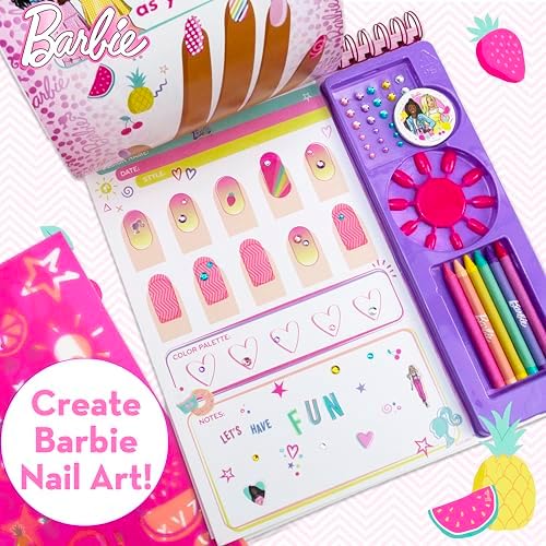 Horizon Group USA Makeup Artist Magazine Kit, Barbie Nail Art - Image 2