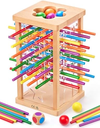 Montessori Wooden Board Game, Educational Math Toy for Kids Ages 4-6 by Unknown