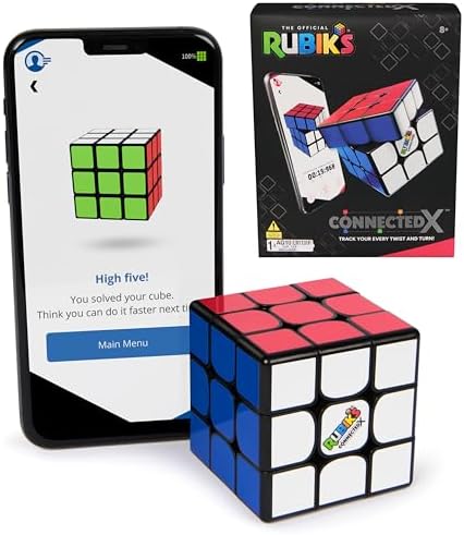 Rubik's Cube ConnectedX Bluetooth Puzzle Cube & Brain Teaser Fidget Toy by Rubiks