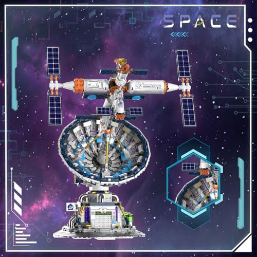 BDYDT Space Radio Telescope Building Blocks Sets, Ideal Gift for Space Lovers, Radio Telescope Building Blocks Set for Exploring Space (1053 Pieces) - Toys Gifts for Adult - Image 2