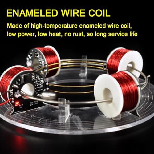 Electromagnetic Accelerator 6 Coil Ring, 24V Brushless Cyclotron Motor, Physics Aid Model, Low Power Coil for Experimental Teaching and DIY Gifts - Image 5