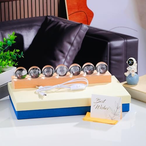 3D Crystal Ball Solar System Crystal Ball Modle Science Astronomy Gift Lamp - Image 3